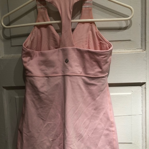 2 Piece Lululemon Jacket Tank Pink Tonka Striped - Picture 9 of 16